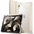 JETech Case for iPad Air 11-Inch M2 (2024), iPad Air 5/4 (2022/2020 5th/4th 10.9-Inch) with Pencil Holder, Clear Transparent Back Slim Stand Shockproof Tablet Cover, Auto Wake/Sleep (Starlight)