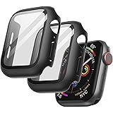 JETech Fodral med Skärmskydd Kompatibel med Apple Watch SE (2022/2020) /Series 6 5 4 44mm, Overall Skyddande Case, Inbyggt me