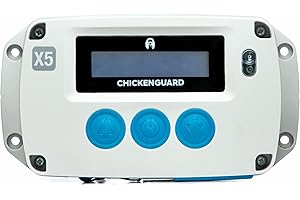 CHICKEN GUARD ChickenGuard 2022 Nouveau modèle Extreme X5 Ouvreur Automatique de Porte de Poulailler, Minuterie/Capteur de Lumière, Dispositif de Sécurité D'arrêt Automatique