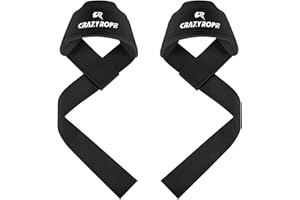 CRAZYROPE Weightlifting Wrist Straps for Men, Heavy Duty Training Support, Gym Workout Gear
