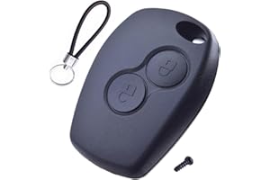 ANGOFIZ Coque Clé Télécommande Compatible avec Dacia Duster, Dacia Sandero,Sandero Stepway, Lodgy, Logan, Dokker avec 2 Boutons