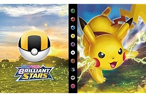 DOUER Album para Cartas Pok, Capacidad de 240 Cartas, Album para Cartas Coleccionable, Album de 30 Paginas, Carpetas de Tarjetas Pok (A9)