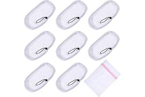 KEEPOW 8 Pack Steam Mop Pads for Morphy Richards 720020, 720021, 720502 9 in 1 Steam Cleaner, Hard Floor Cleaning Cloth Pads