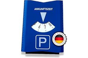 VZL Parkscheibe Auto mit Eiskratzer Auto - Premium Parkscheiben made in Germany - Parkuhr Auto und Eiskratzer Auto mit drei Einkaufschips - Parkscheiben für Winter geeignet - Parkscheibe Auto mit StVo