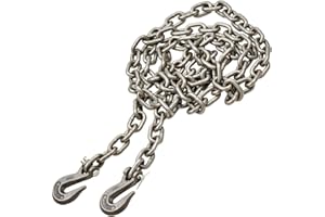 GERMANIA QUALITÄTSWERKZEUGE GERMANIA Forstkette aus Stahl 3,5m x 10mm - Rückekette mit 2500kg Zuglast mit Forsthaken