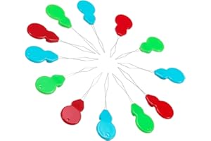 Rmeet Enfile Aiguille,50 Pack Plastique Needle Threader Fil de Laiton Threaders à Aiguilles en Forme de Gourde pour Couture à la Main Broderie et Point de Croix Couleurs Assorties