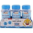 Bubble Magic Baby Shark Solution Bottle with Wand - Pack of 3 118 ML Each, with Specially Designed Grooves to Hold More Solution, Age 3 Years and Above, Multicolor, (BM50014)