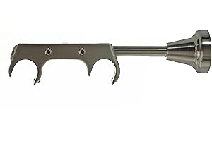 BASIT Träger für 20 mm Gardinenstange Edelstahl Look o. Zubehör Trägerverlängerung, Modell:H60 Wandträger 2-läufig