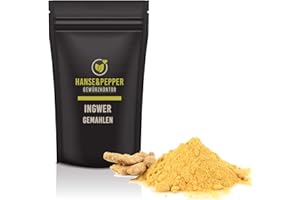 ‎HANSE&PEPPER GEWÜRZKONTOR 250g Ingwerpulver Ingwer gemahlen Ingwer Wurzel Top Qualität - Greenline Serie