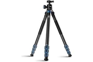 SIRUI AM-324 Trípode Profesional con Cabeza Esférica AM-40 Low Gravity, Fibra de Carbono 4 Secciones, Carga 18kg, Altura 153cm, para Cámaras DSLR, Mirrorless y Videocámaras