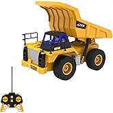 40 MHz Full Function Rc Work Tools with Remote Control Led Light Buckets, Damper and Crane are Movable (Tower Crane-Handle-Bud
