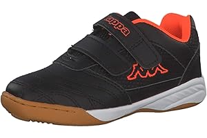Kappa Indoor Kickoff Children's Indoor Shoes Black/Orange 260509K, Pointure:EUR 29