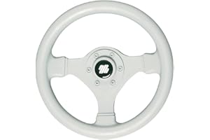 White Soft Grip Ultraflex Boat Steering Wheel - 280mm by Ultraflex