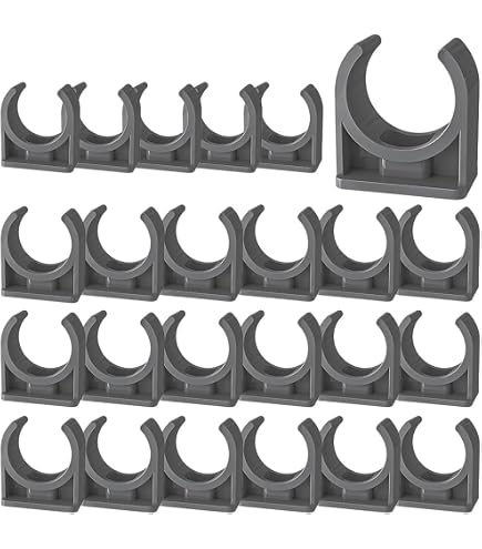 Rohrclips 20mm Rohrschellen 50 Stück Clips Rohrbefestigung Kunststoff Rohrclips 20mm Rohrschellen 50 Stück Clips Rohrbefestigung Kunststoff