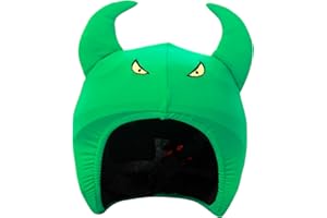 COOLCASC Funda para Casco Showtime - Compatible con Casco de Bici, Esquí y Skate - Niños y Adultos - Talla Única - Diseño Divertido