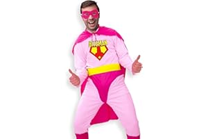 Sud Trading Déguisement Biteman Homme - Rose - Taille Unique