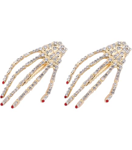 Fermagli Per Capelli A Forma Di Pipistrello Nuobesty – 2 Paia, Accessori Per Halloween E Cosplay, Nero, 6x3,5 Cm