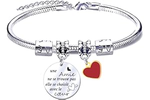 JRZDFXS Cadeau Noel Amie Bracelets pour Amitié Cadeau Meilleure Amie Cadeau Amie Anniversaire Bracelet Amie Bracelet pour Amie Meilleure Amie Cadeau Cadeau Femme Amie Bracelet Femme