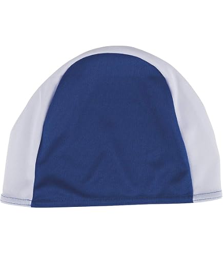 Bonnets De Natation Élastiques - Lot De 2 - Spandex Confortable - Bleu Marine Et Rouge