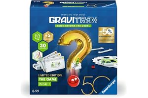 Ravensburger GraviTrax The Game Impact 50 Jahre - Logikspiel für Kugelbahn Fans, Konstruktionsspielzeug für Kinder ab 8 Jahre