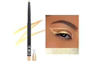 ‎ERINDE Erinde Gold Eyeliner Stift Chamäleon, Metallic Glitzer Bunt Kajalstift, Wasserfest Eyeliner Stick, Multichrome Lidschatten Pencil, Sparkling Langlebiger Augen Makeup Stick