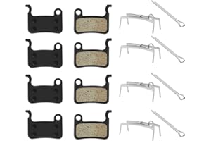 DESDIRA 4 Paires de Plaquettes de Frein en Résine pour Frein à Disque de Vélo Deore XT XTR LX SLX Hone Alfine Saint