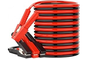 GENERIC Peziang Heavy Duty Car Battery Jumper Cables, All - Weather PVC - Cased, 4m Lengths 2000A Capacity Jump Leads, Ideal for Emergency Roadside Jump - Starting in Cars