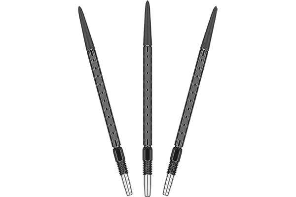 Target Darts Swiss FLT dartspetsar Luke Littler Fallout 42 mm svart | 3-pack med spetsar | Byt ut dartspetsar, Texturerad Swiss Point, Professionella darttillbehör, SP