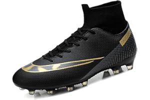 LucaSng Scarpe da Calcio Professionali Alte da Uomo con Tacchetti per Atletica Leggera per Scarpe da Calcio Giovanili per Bambini
