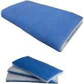Faf Fresh Air Filter Akvaryum Temizlik Filtresi Mavi Beyaz Elyaf &Ccedil;ift Katmanlı Biyolojik Arıtma Filtre Paketi (20 x 100 x 2 c