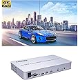 Weiyoutong 4K 2x2 KVM HDMI Video Wall Controller Player, Black, Push Button Switch, Remote Control Actuator, Auto Operation Mode