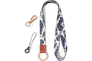 SENLLY Llavero Cordón de Cuello, Diseño de Patrones Originales Acollador Correa para el Llaves y Badge Id Tarjeta