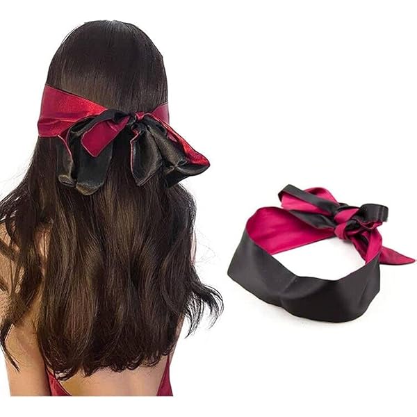 Sommeil Adulte Lot De 3 Bandeau Yeux Nuit Sexy, Masque Oeil De Sommeil Satin, Blindfold, Satin Bandeau Oeil, Pour Les Adultes Couples Amoureu, 135 X 7 Cm, Noir Rouge Bandeau Yeux Sommeil