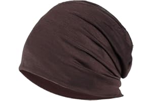 YOFASEN Slouchy Beanie Hat - Chemo Cancer Cotton Head Hat Sleep Cap Turban Headwear Stretch Muslim Headscarf for Women Men