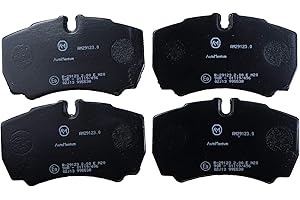 AutoMentum AM29123.0 Juego de Pastillas de Freno, juego de 4 para IVECO DAILY III FURGÓN/RANCHERA FAMILIAR 1997-2009 Eje trasero y otros vehiculos