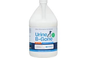 KINZUA ENVIRONMENTAL Urine B-Gone, Professional Enzyme Odor Eliminator & Pet Stain Remover, Human, Cat & Dog Urine Cleaner, Effective on Laundry, Carpets & More (3.79Liter (Pack of 1), Citrus)