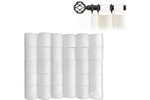 atnayo 30 Pcs Curtain Spacers for Eyelet Curtains, 50mm Curtain Spacers for Poles up to Calibre 35mm