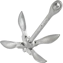 FHQGZT Faltanker Edelstahl - Klappanker Für Boote, Kajaks & Schlauchboote