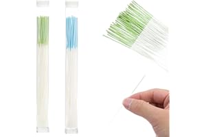 JEYORZY 120 Pezzi Orecchi Cleaner Floss Aftercare per Piercing Orecchini Hole Cleaner Piercing Strumento di Pulizia Buchi Orecchie, per Rimozione di Odori per Cura del Piercing Orecchio(Blu, Verde)
