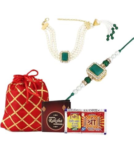 Rakhi Bhaiya Bhabhi Veera Set Rakhi Lumba Set Couple Pair