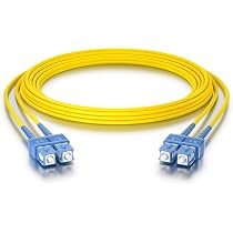 Cavo Fibra Ottica SC-SC Duplex OM2 50/125 – 1 Metro, Blindato, Per Esterno, Resistente Alle Intemperie