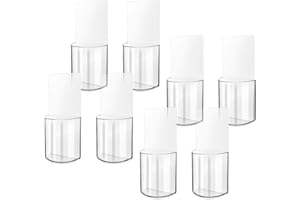 RETON 8 Pack Fernbedienungshalter Wandmontage, Acryl-Fernbedienungshalter, klare Medien-Aufbewahrungsbox für TV-Fernbedienung, selbstklebender transparenter Stifthalter für Make-up-Pinsel, Schlüssel,
