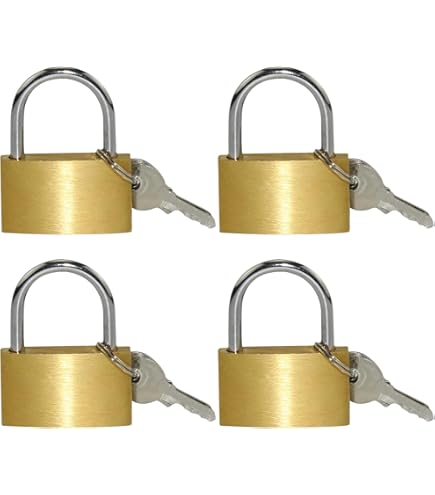 legunto® 15 x gelijksluitend hangslot met sleutel. Zeer stevige, inbraakwerende hangslotenset van staal met 90 sleutels die op elk slot in de set passen - hangslot, lockerslot, sleutelhangslot