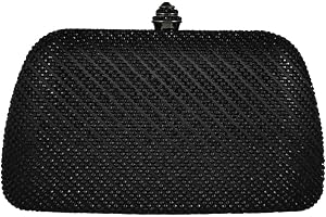 Boutique De FGG Mini strass kuvertväskor för kvinnor formell, bröllop uppklädda aftonväskor och kopplingar, kristallkuvertväs
