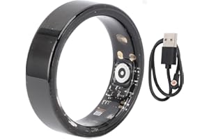VIKYE Rastreador de Salud con Anillo Inteligente, Anillos de Salud Portátiles con Seguimiento del Sueño, Anillos de Seguimiento de Actividad Física, con (Tamaño 12 (diámetro Interior