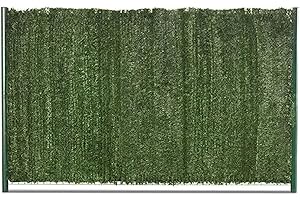 EASY CLOTURE Haie synthétique occultante 129 brins Premium - H1.5m x L 3m - Clôtures décoratives - Ornements de Jardin