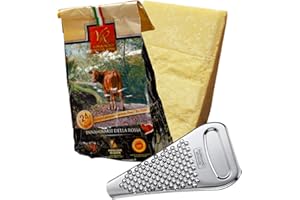 YESEATIS TASTE ONLINE FOOD YESEATIS.COM YesEatIs Special Box - Parmigiano Reggiano Consorzio Vacche Rosse 24 mois - 1 Kg - Râpe en acier INOX