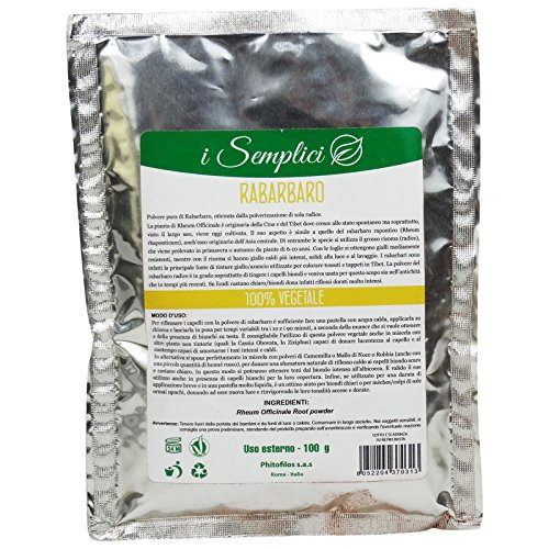 PHITOFILOS - Pure Rhubarb Powder - Bright gold blond for light blonde & brown hair