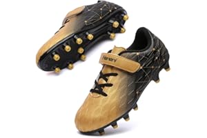 Hanani Fußballschuhe Kinder FG/AG Fussballschuhe Footballschuhe Jungen Mädchen Kids Kunstrasen Trainingsschuhe Soccer Schuhe Sportschueh Teens draußen Hallenfußball Indoor Outdoor Unisex