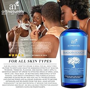 ArtNaturals Smooth Touch Ingrown Hair Removal Serum - (8 Fl Oz / 236ml) - Natural Aftershave For Razor Burns, Bumps… - Image 6